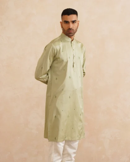 YC Clothings – Harit Vastra Pure Silk Kurta