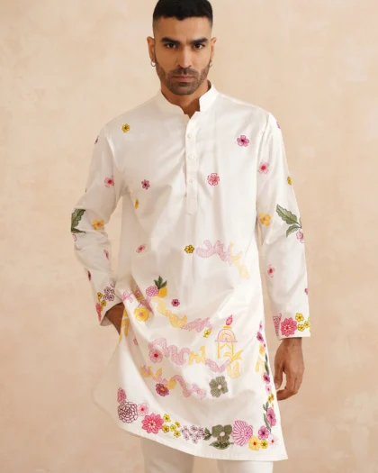 YC Clothings – PhoolMahal Pure Silk Kurta