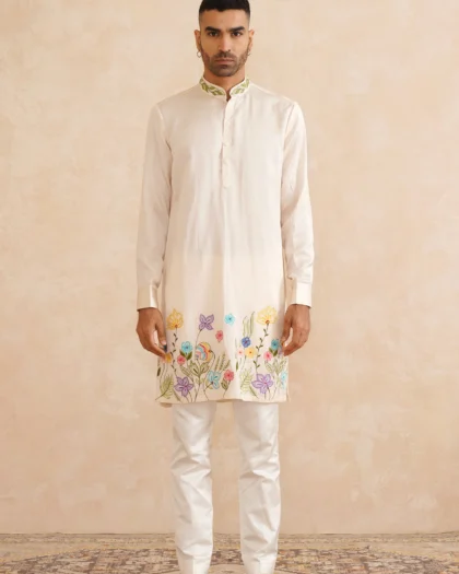 Gulbaag Pure Silk Kurta