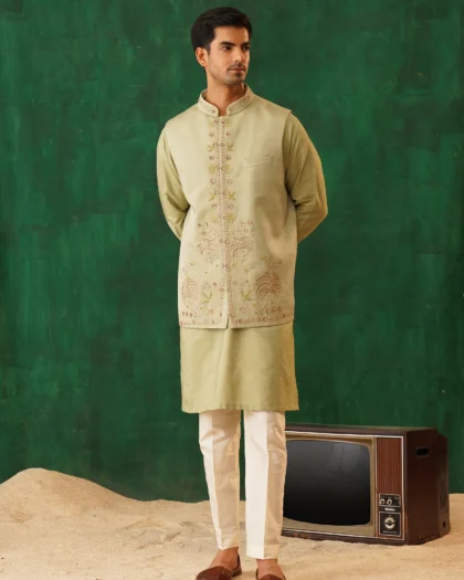 Traditional Green Nehru Jacket
