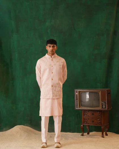 Onion Pink Nehru Jacket