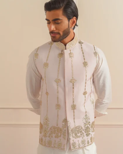 Hand Gotta & Thread Work Nehru Jacket